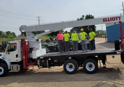 on truck